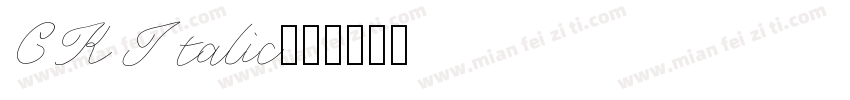 CK Italic字体转换